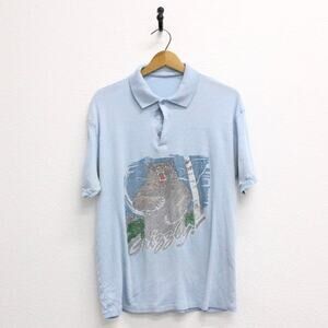 Vintage Grizzly Bear Polo Shirt Large